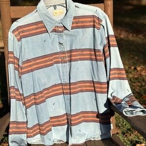 WRANGLER Vintage Medium Snap Up with Metal Horse Pins
100% Cotton